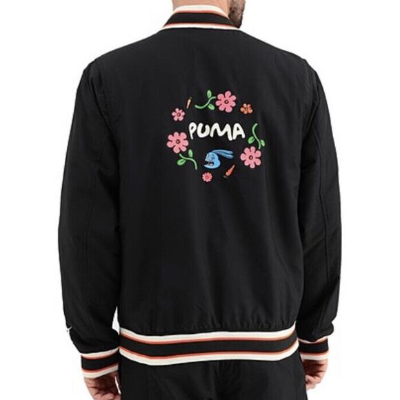 PUMA x RANDOM EVENT Bomber Jacket Men’s Sz‎ Large L Puma Black 596661-01 $180 - Picture 2 of 8